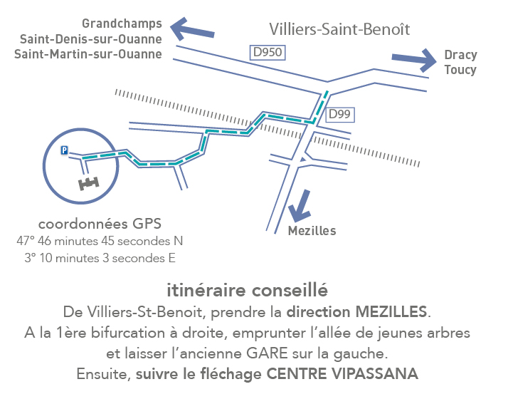 Détail de l'itinéraire depuis Villiers-Saint-Benoît